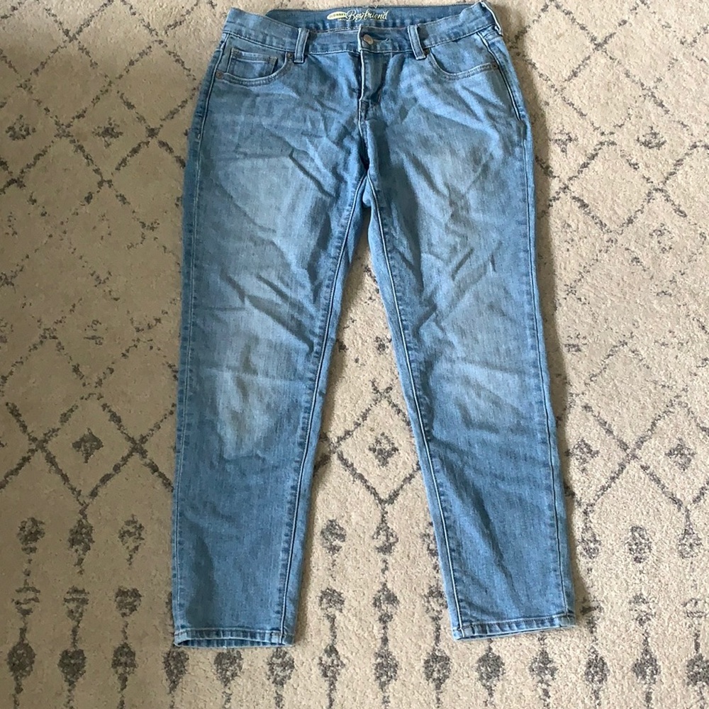 Light wash boyfriend jeans